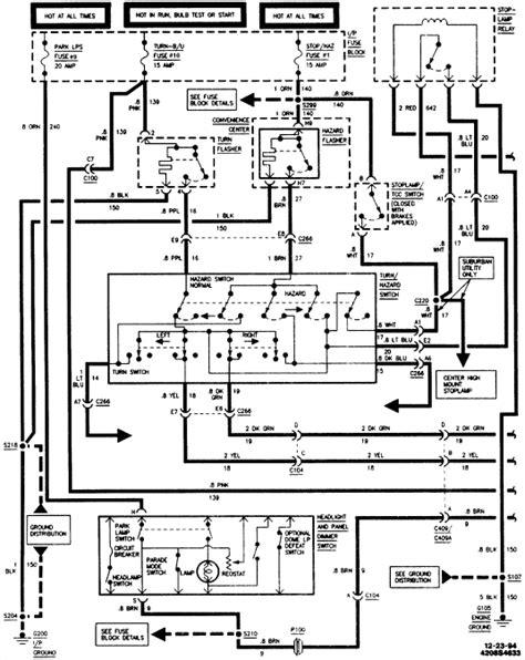 1988-95 chevy truck neutral wiring junction box|1995 gm truck wiring diagram.